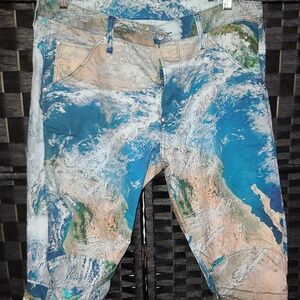 G-Star Raw 5622 3D Tapered Coj Full Print Earth Jeans Pharrell Williams W34 L32